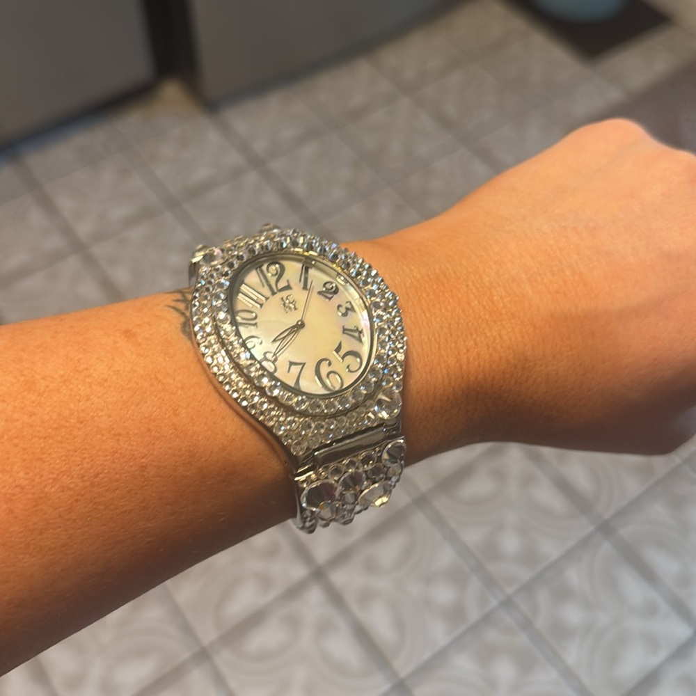 Women's Cuff Watch Jimmy Crystal Swarovski Elements